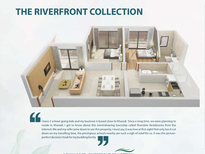 Floor plan of Duville Riverdale Grand &mdash; photo gallery, images, brochure, amenities, cost sheet, price breakup, availability details, RERA number, RERA certificate, possession date, layout plan, logo, floor plan, master plan, and location map showcasing project highlights and features.